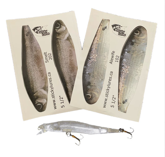 Jerkbait Minnow Stickylures Kit - KAS103