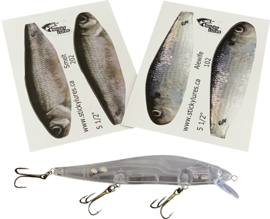 Jerkbait Minnow Stickylures Kit - KAS102