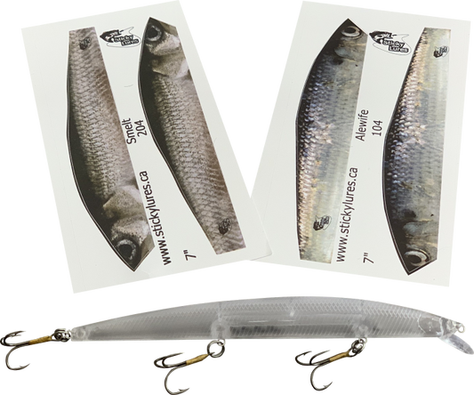 Jerkbait Minnow Stickylures Kit - KAS104